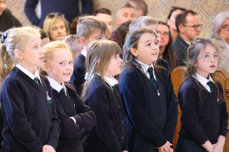 Students performing in the finale of the National Ireland pilot 